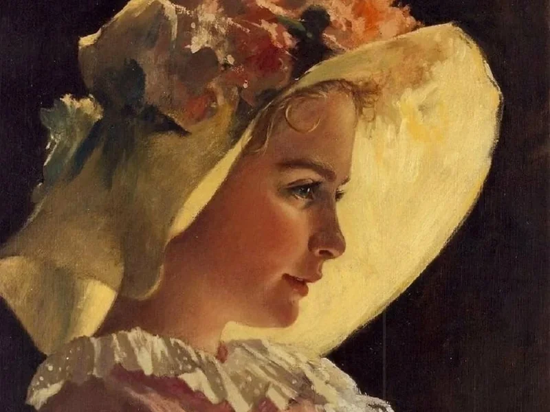 1846-Gustave Jean Jacquet - Il cappello giallo